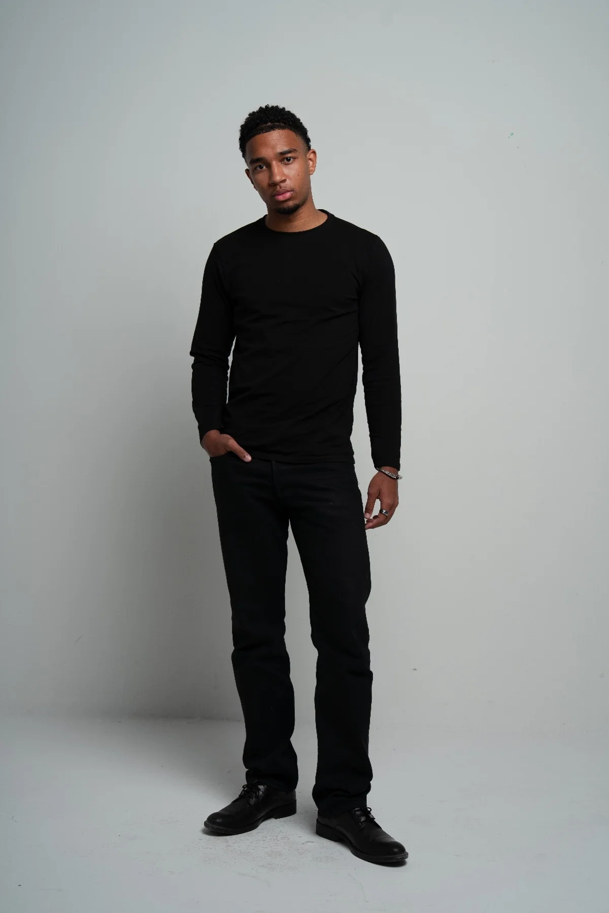 En pied : photo brute